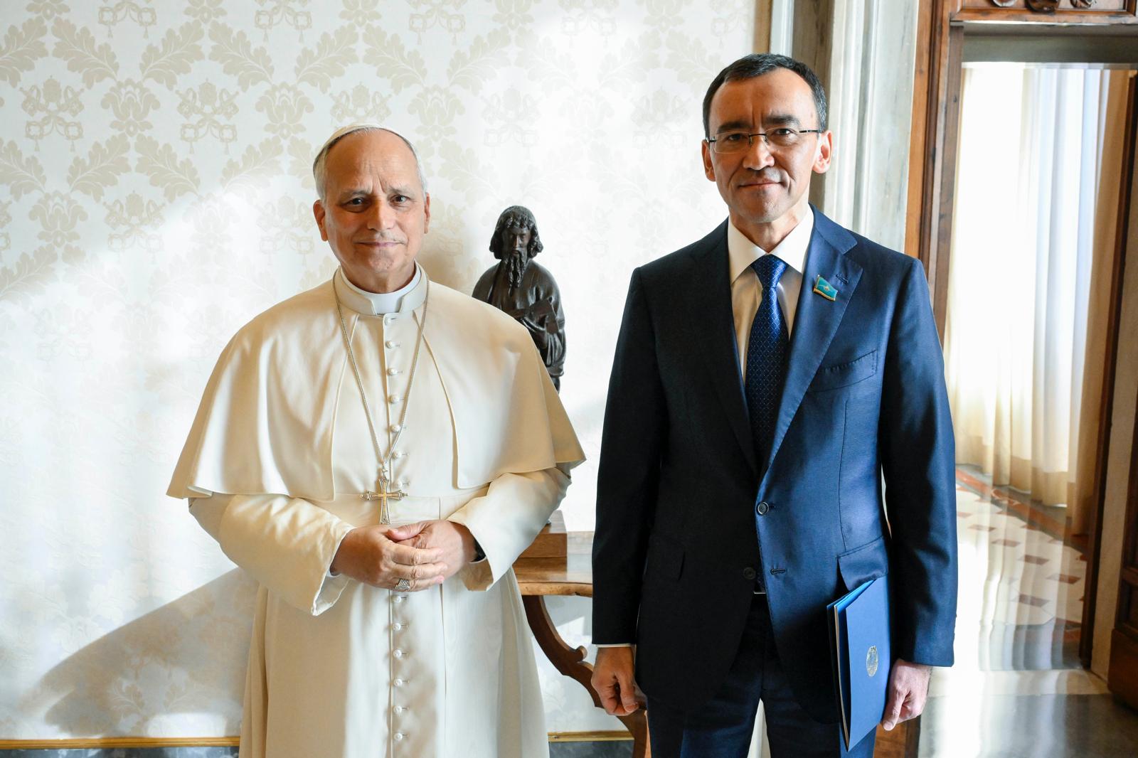 Қазақстан Республикасы Парламенті Сенатының Төрағасы Мәулен Әшімбаевтың Ватиканға және Егеменді Мальта Орденіне жұмыс сапары