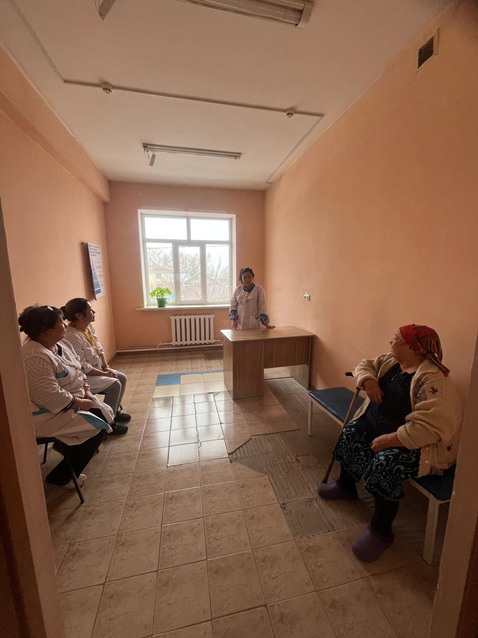 Разъяснительная работа для работников врачебной амбулатории села Азат.