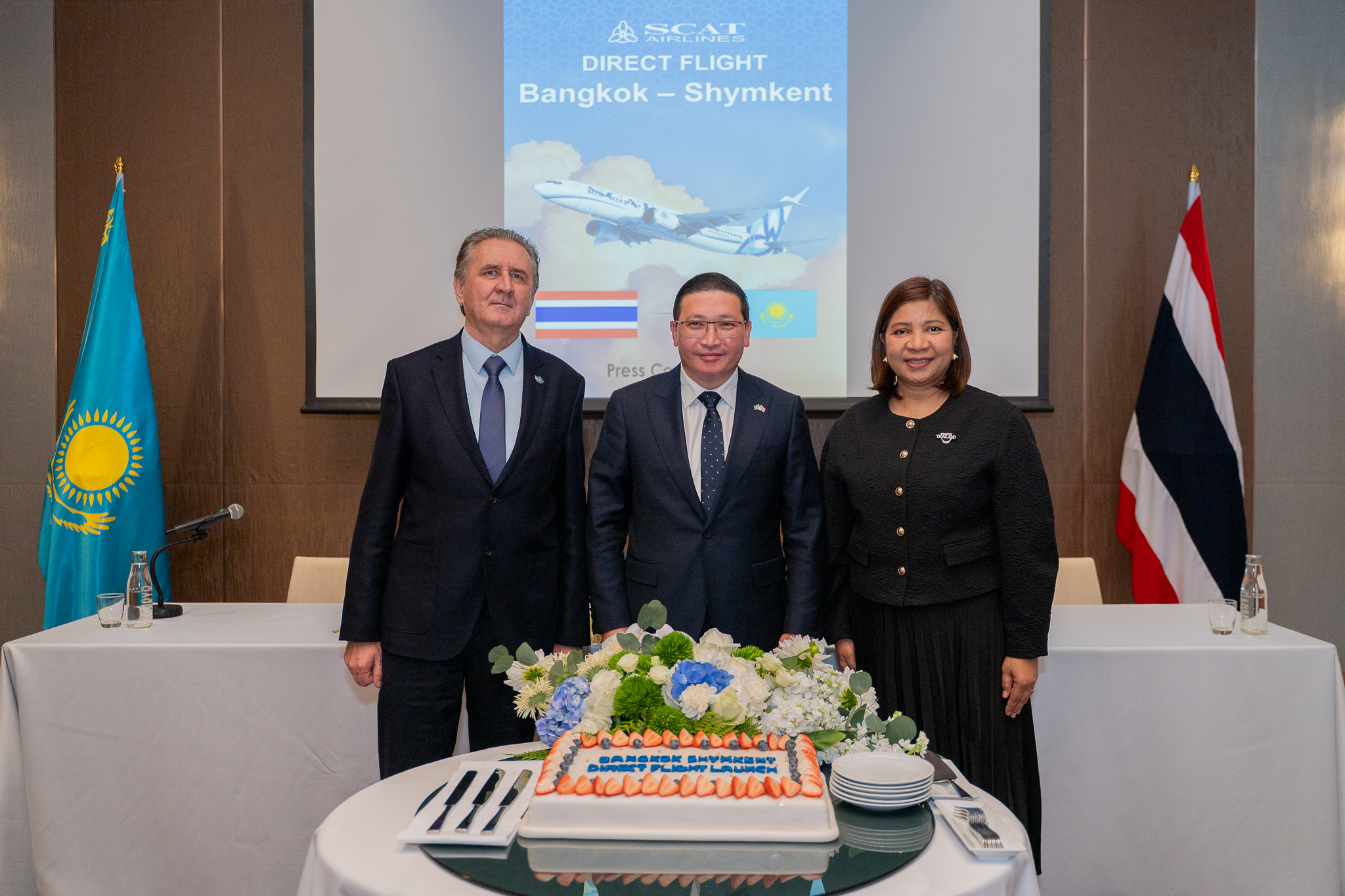 The Geography of Air Connectivity Between Cities of Kazakhstan and Thailand Is Expanding
