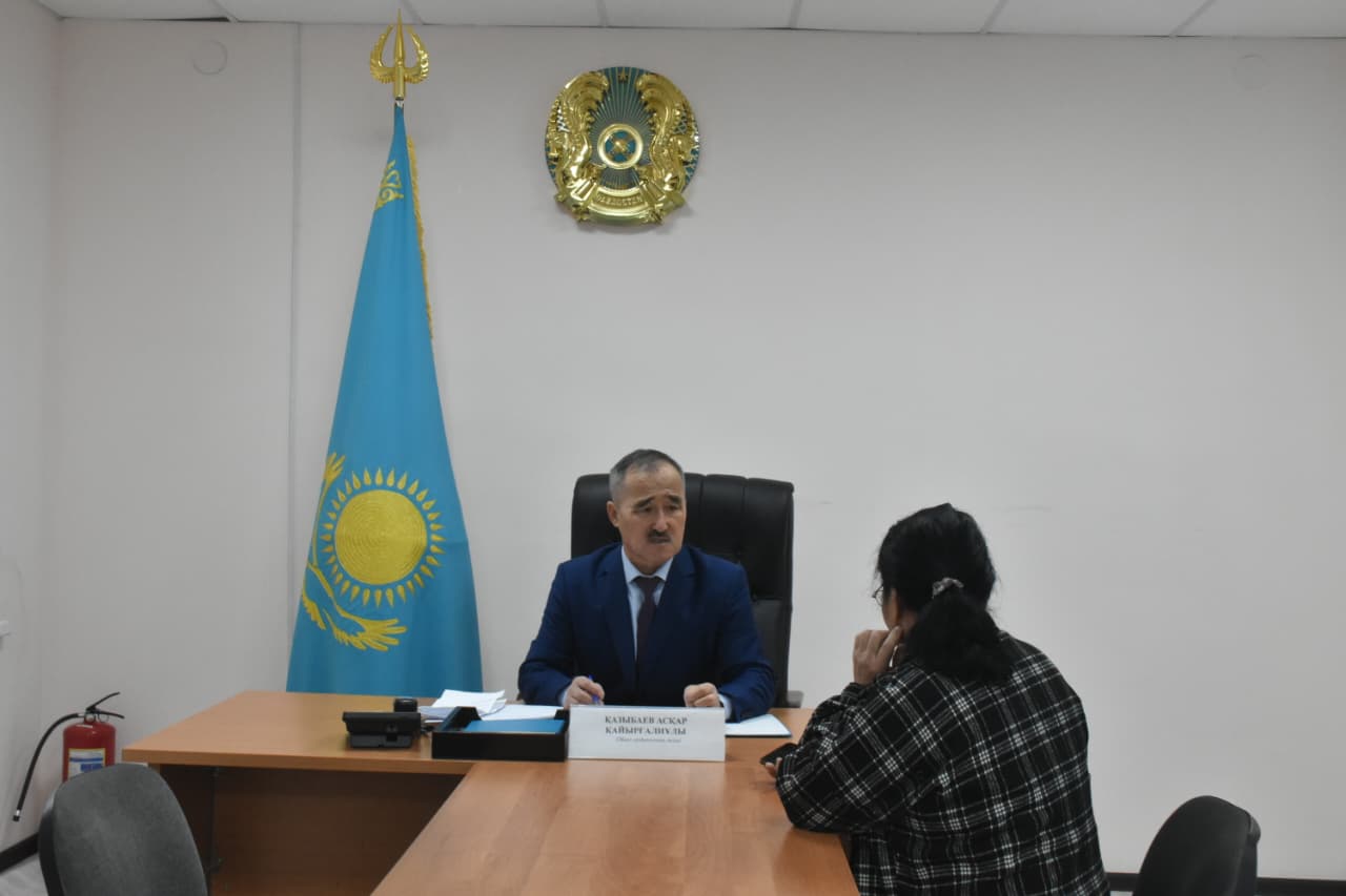 АУДАН ӘКІМІ ЖЕКЕ ҚАБЫЛДАУ ӨТКІЗДІ