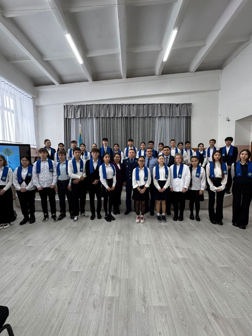 При координации прокуратуры Шортандинского района школьники  вступили в молодежное объединение «Жас Ұрпақ»