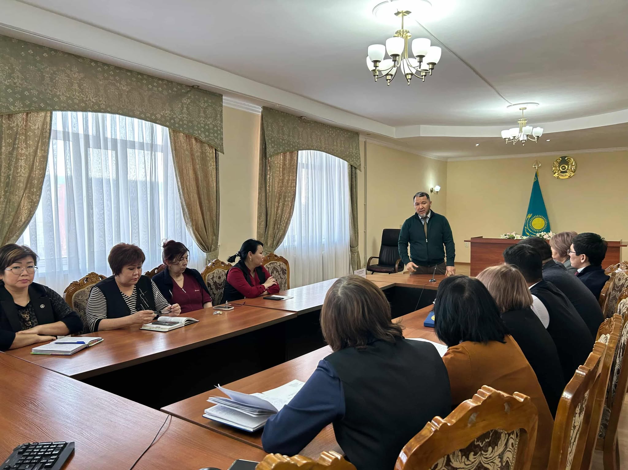 Оспанова Бактияра Есенгельдиевича для сотрудников Департамента юстиции Кызылординской области был проведён семинар