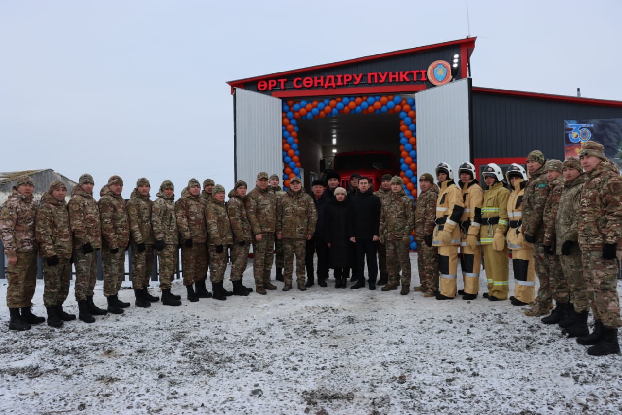 В селе Атамекен ЗКО открылся новый противопожарный пункт