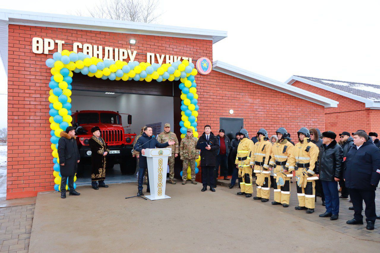 В Казахстане в сельской местности открыт 117-й добровольный пожарный пункт
