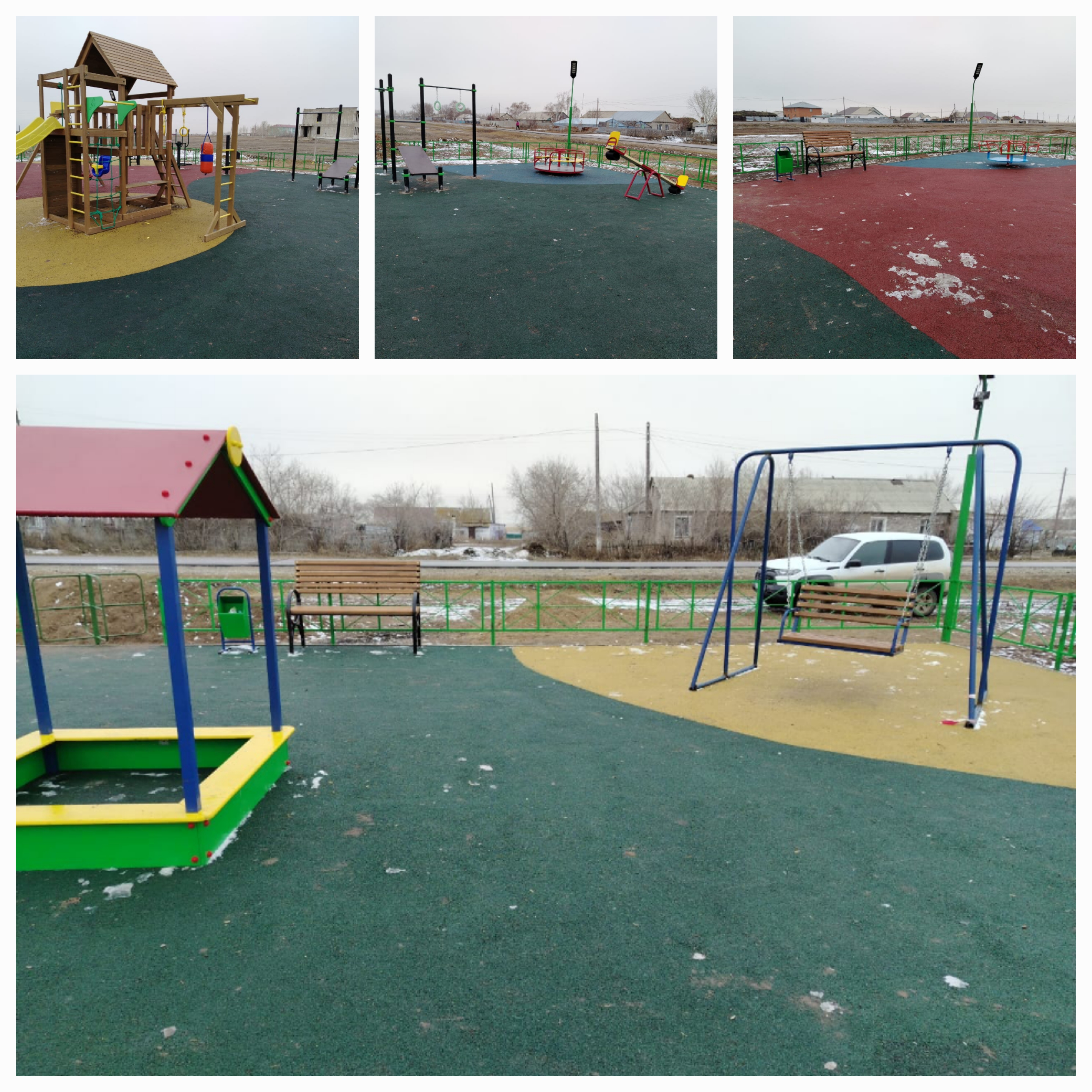 Воркаут пен балалар алаңын орнату