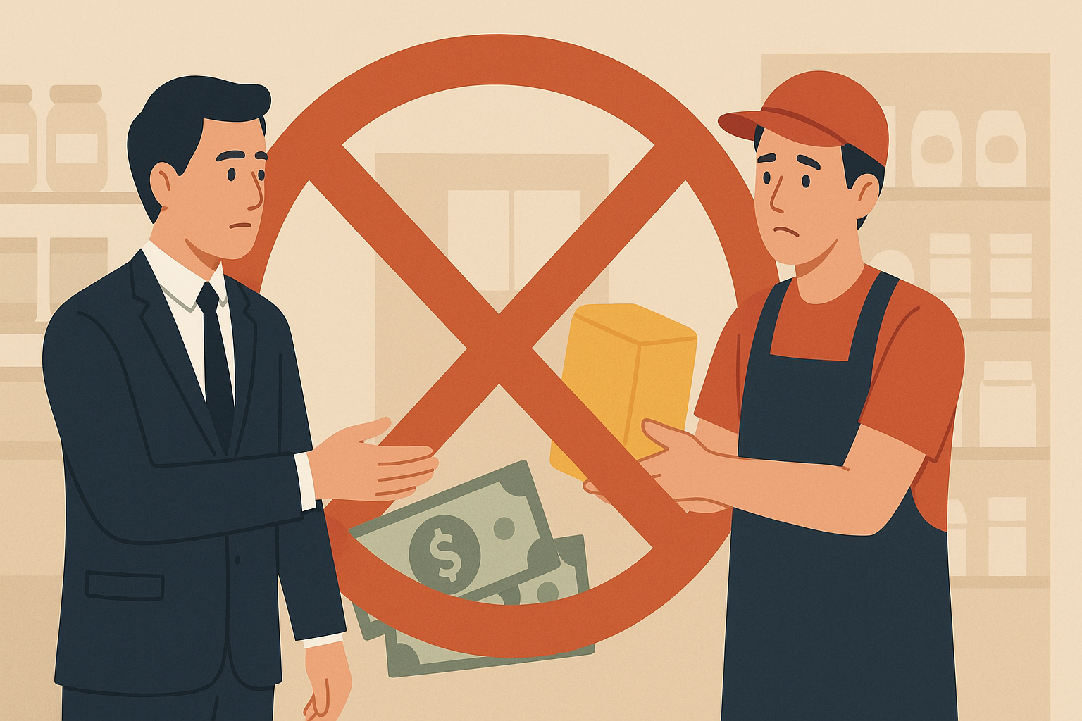 БҚО-да сауда желісі әлеуметтік маңызы бар тауар үшін 10% заңсыз сыйақы талап еткен