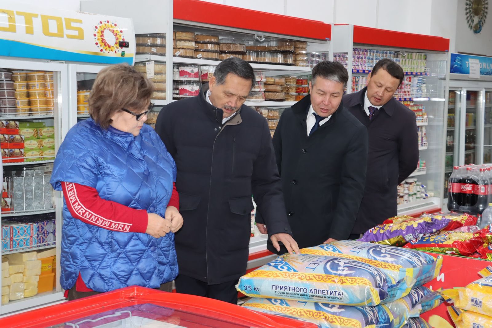 Аудан әкімі баға тұрақтылығына бақылау жүргізді