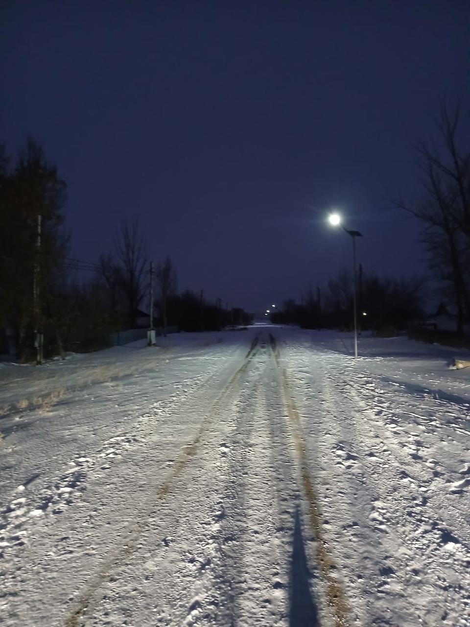 Тассуат ауылында жаңа шамдар жағылды