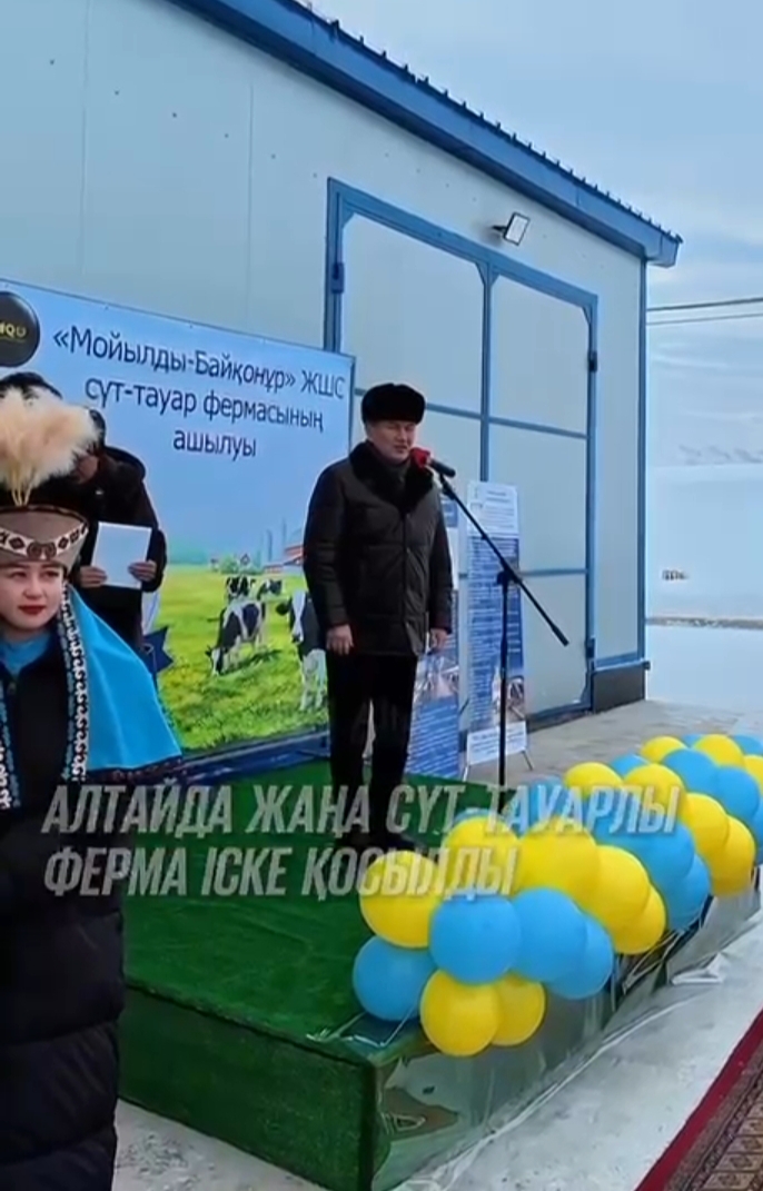 Алтай ауданының сүт-тауар фермасының салтанатты ашылуы.