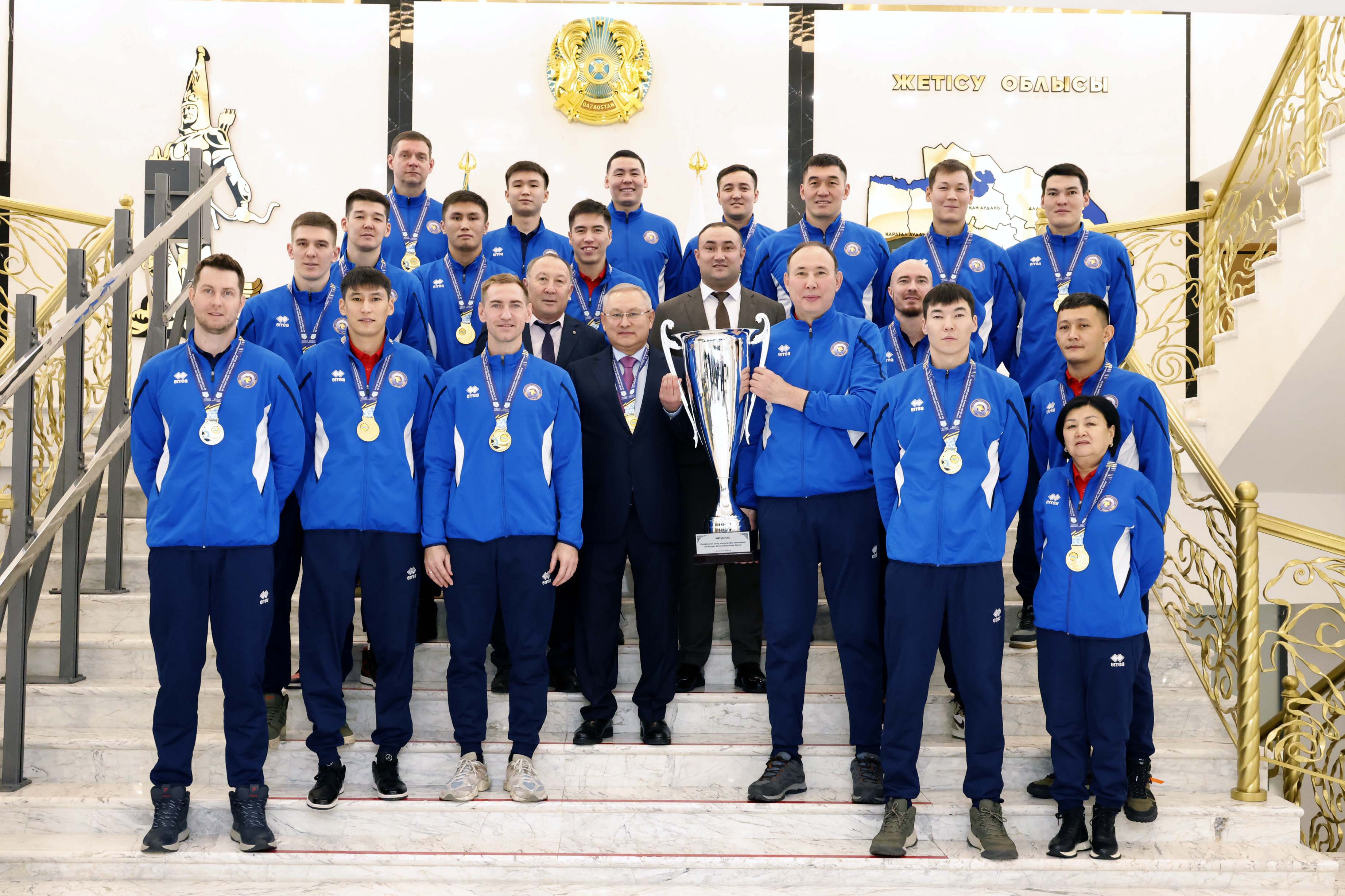 Бейбіт Исабаев биылғы ел Кубогының иелері - «Жетісу» волейбол ерлер командасының құрамымен кездесті