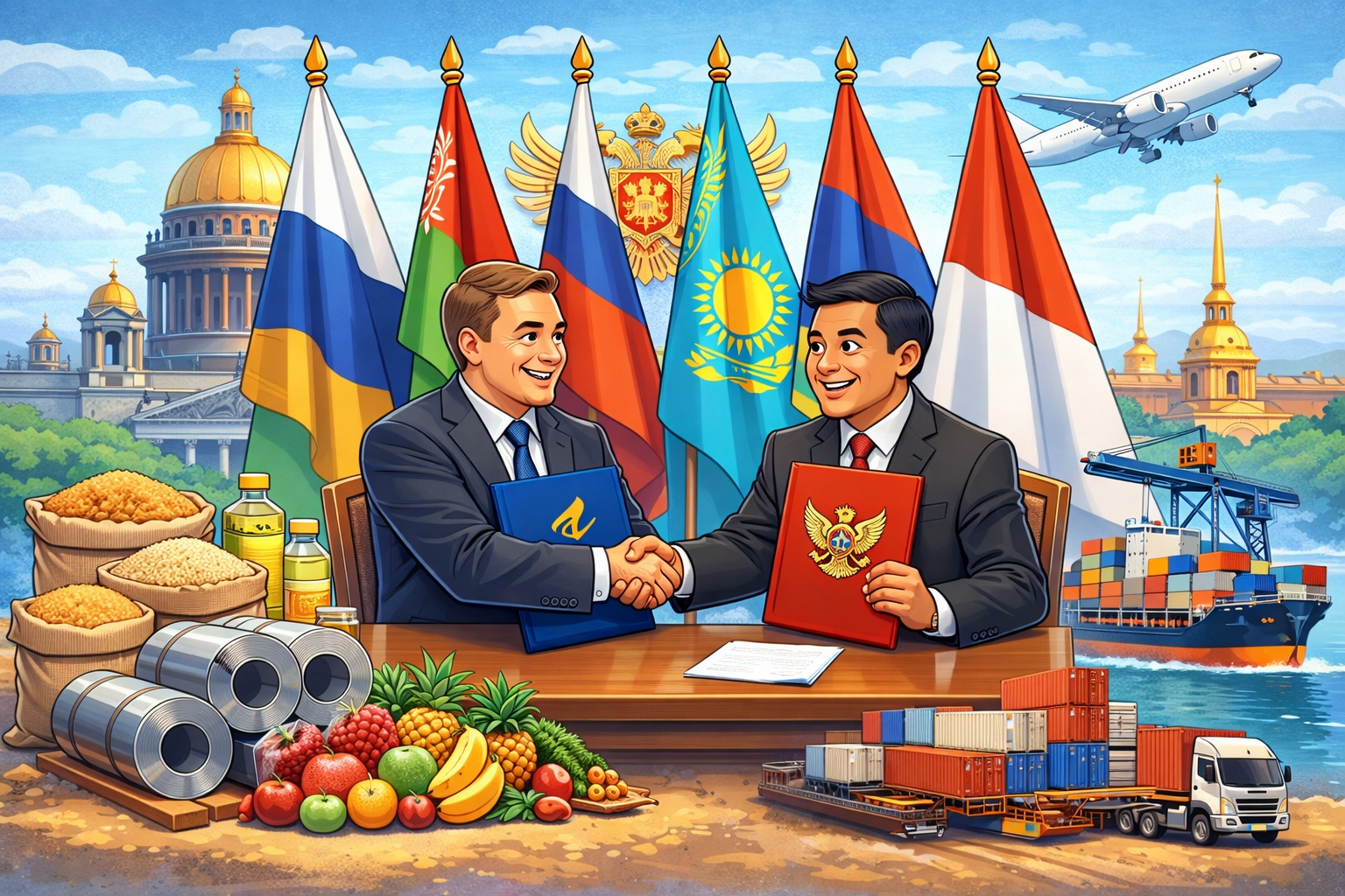 A trade agreement was signed with the Republic of Indonesia.