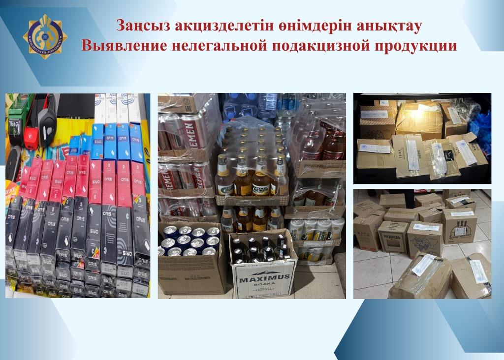 Заңсыз акцизделетін өнімдерін анықтау
