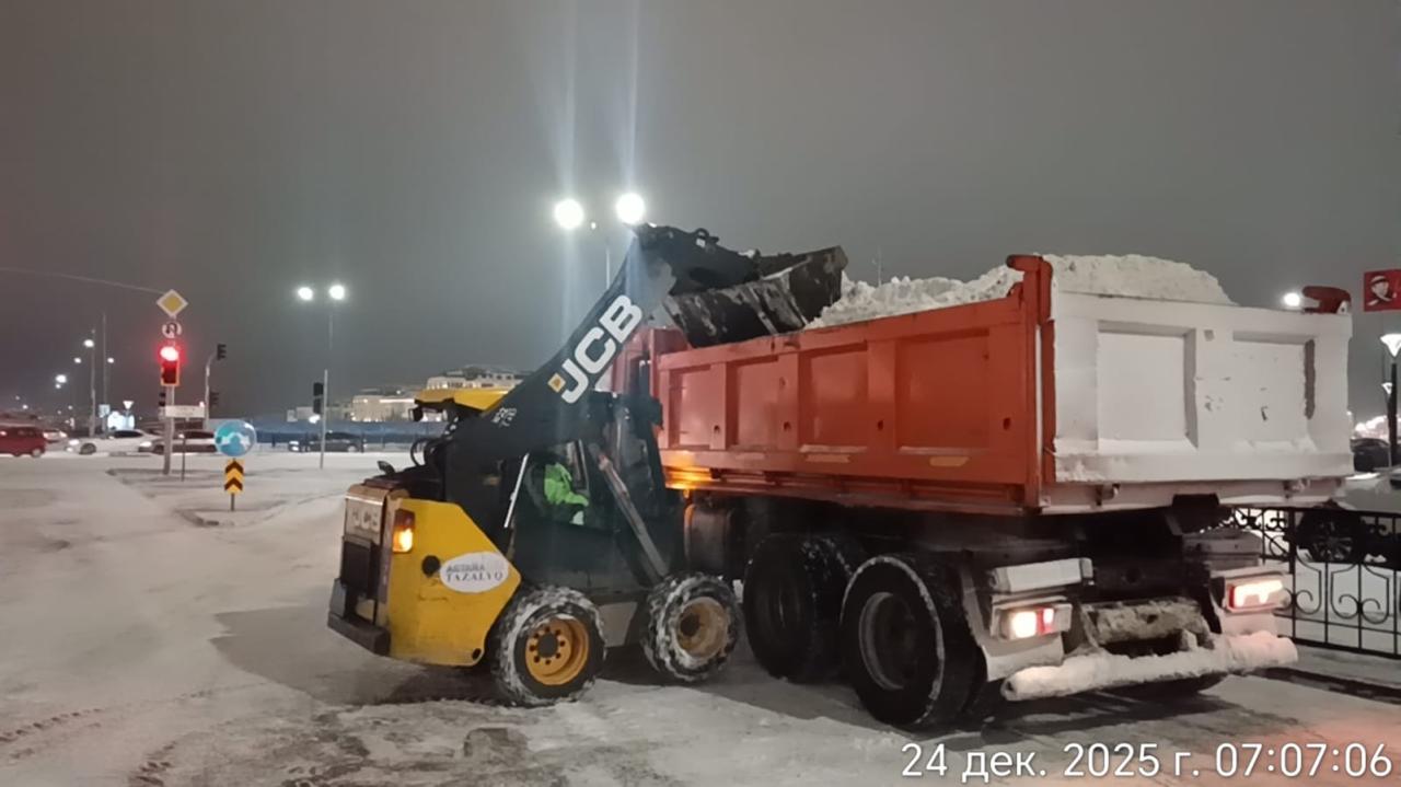 Более миллиона кубометров снега вывезли коммунальщики из Астаны