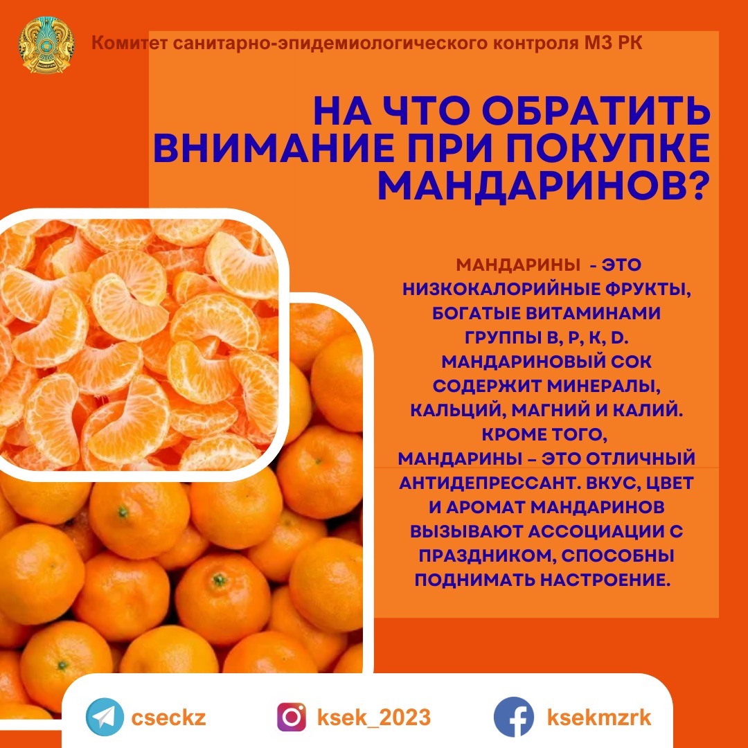 На что обратить внимание при покупке мандаринов?