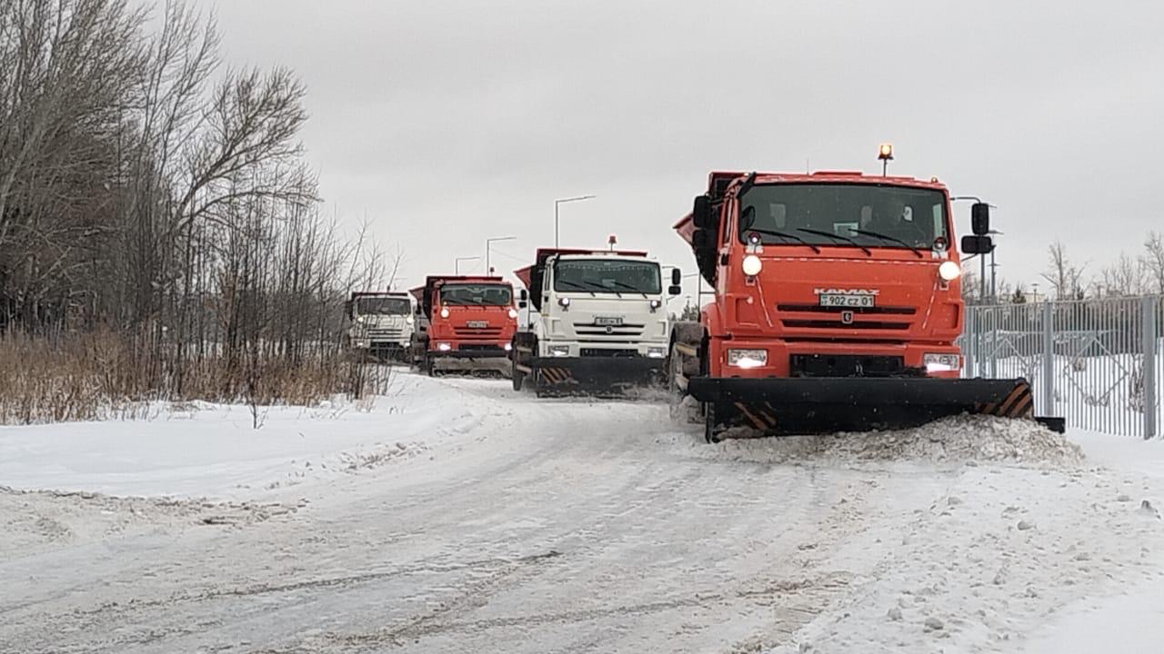 В Астане с начала зимнего периода вывезено более 1 млн кубометров снега