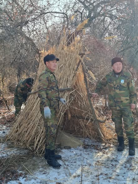 Қыс мезгілінде жабайы жануарларға жем беру жұмыстары жүргізілді