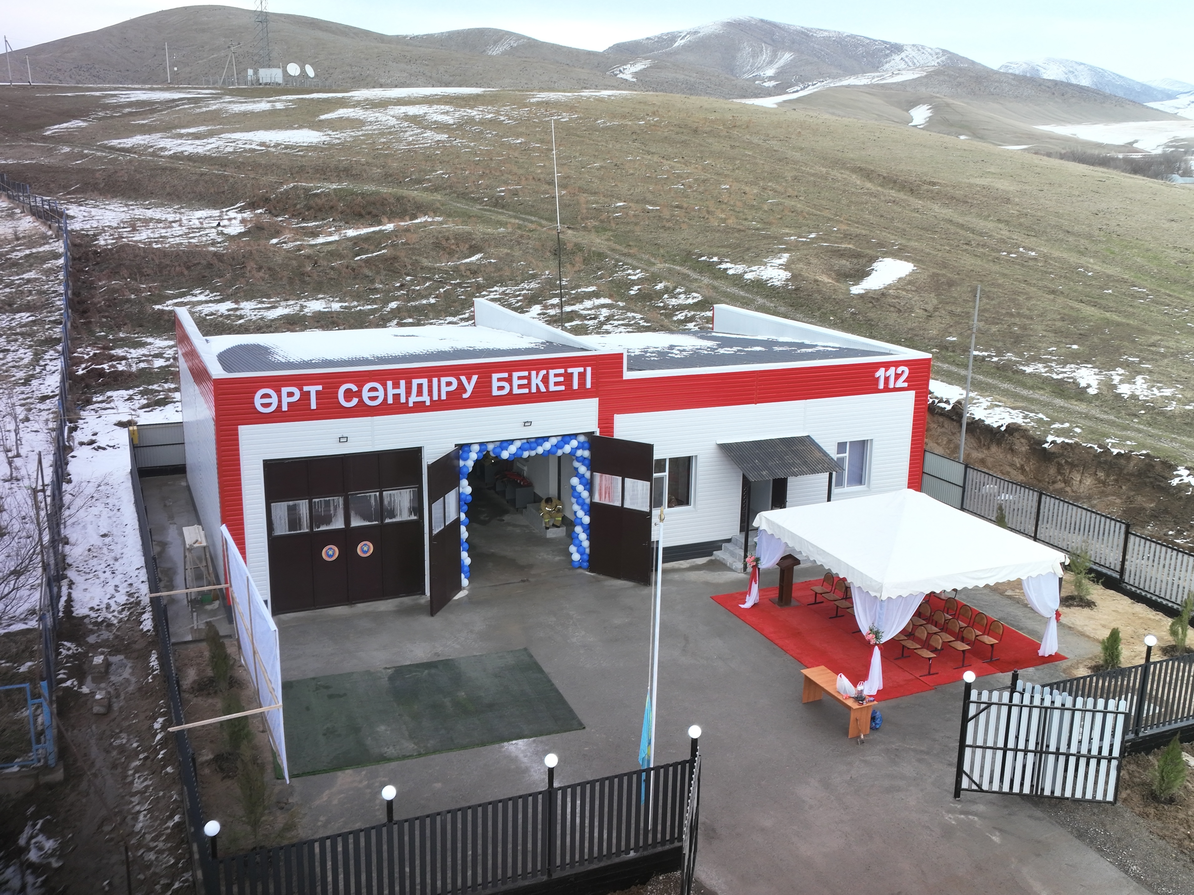 В Тюлькубаском районе открыт 134-й добровольный пожарный пункт