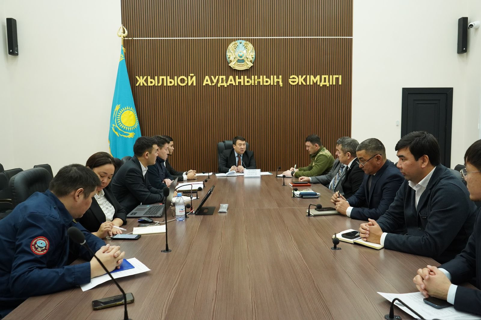 В Жылыойском районе прошло заседание комиссии по предупреждению чрезвычайных ситуаций