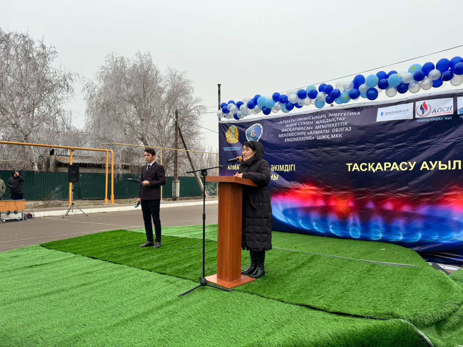 В отдалённом селе Таскарасу Уйгурского района запущен газопровод