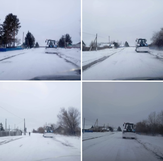 В рамках заключенных меморандумов сельхозтоваропроизводителями   в округе производится очистка внутрипоселковых дорог от снега