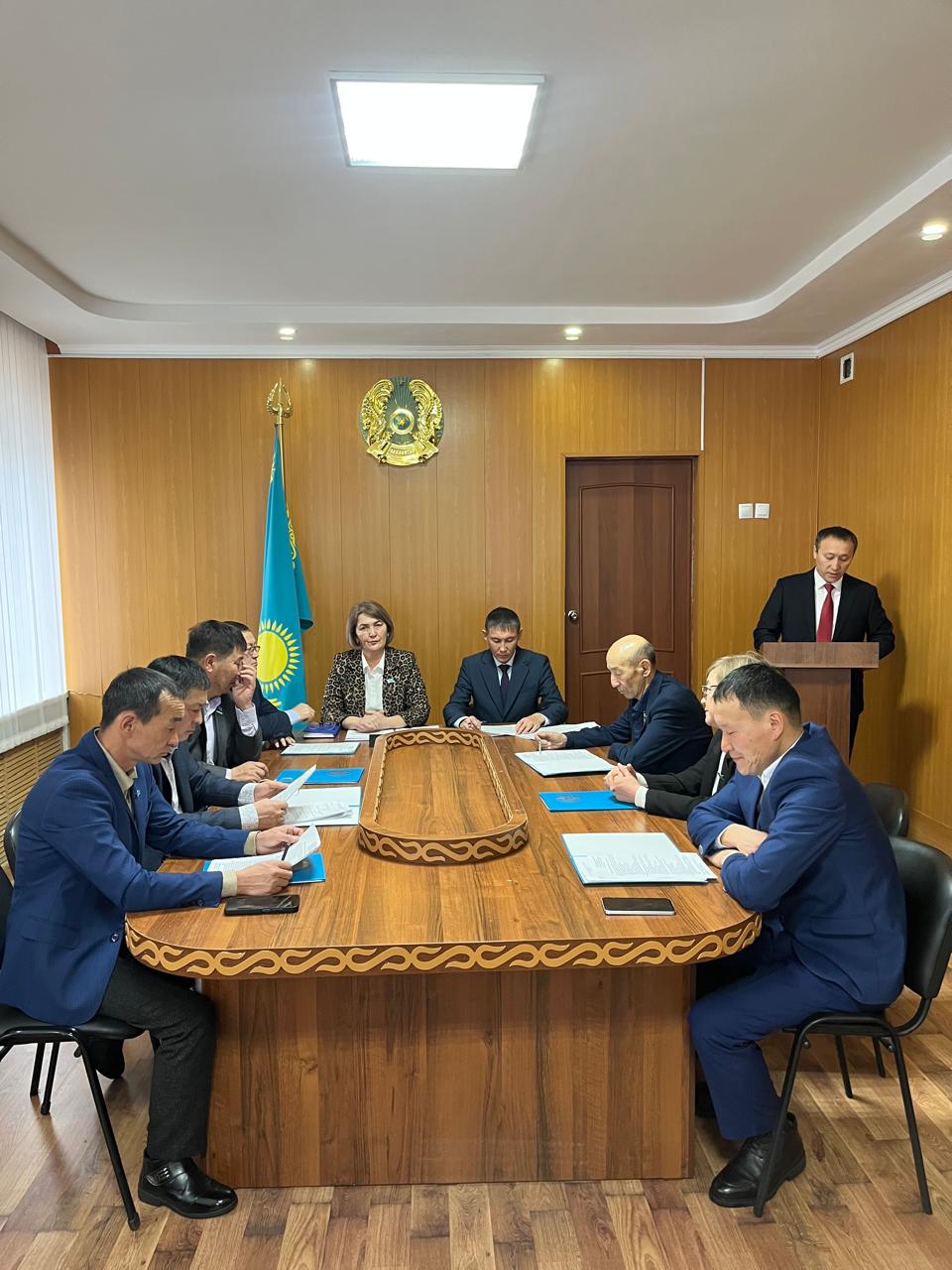 Сегодня в зале заседаний акимата Жангельдинского района состоялось двенадцатое сессия маслихата.