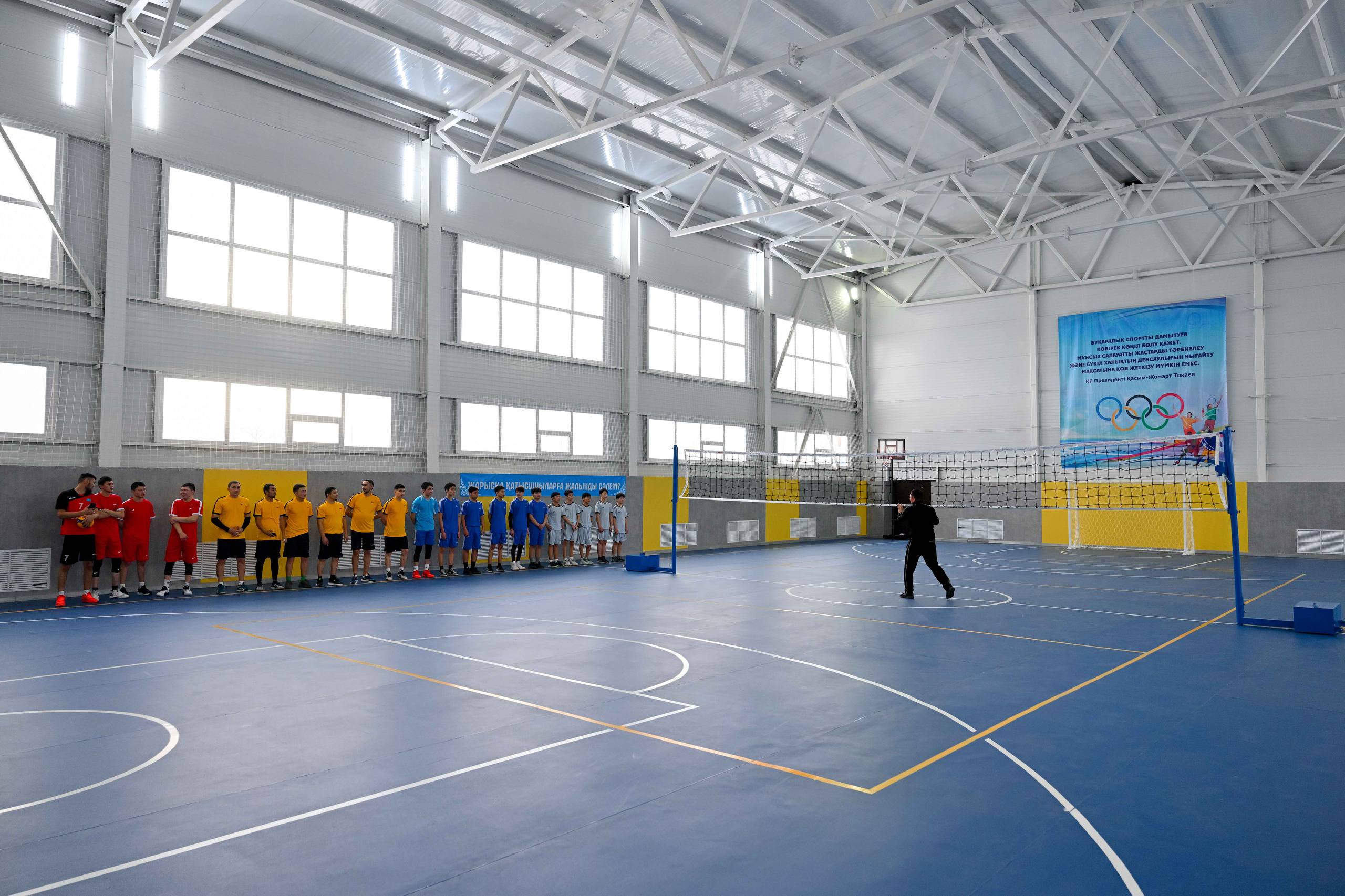 Состоялось открытие спортивного комплекса в селе Алгабас