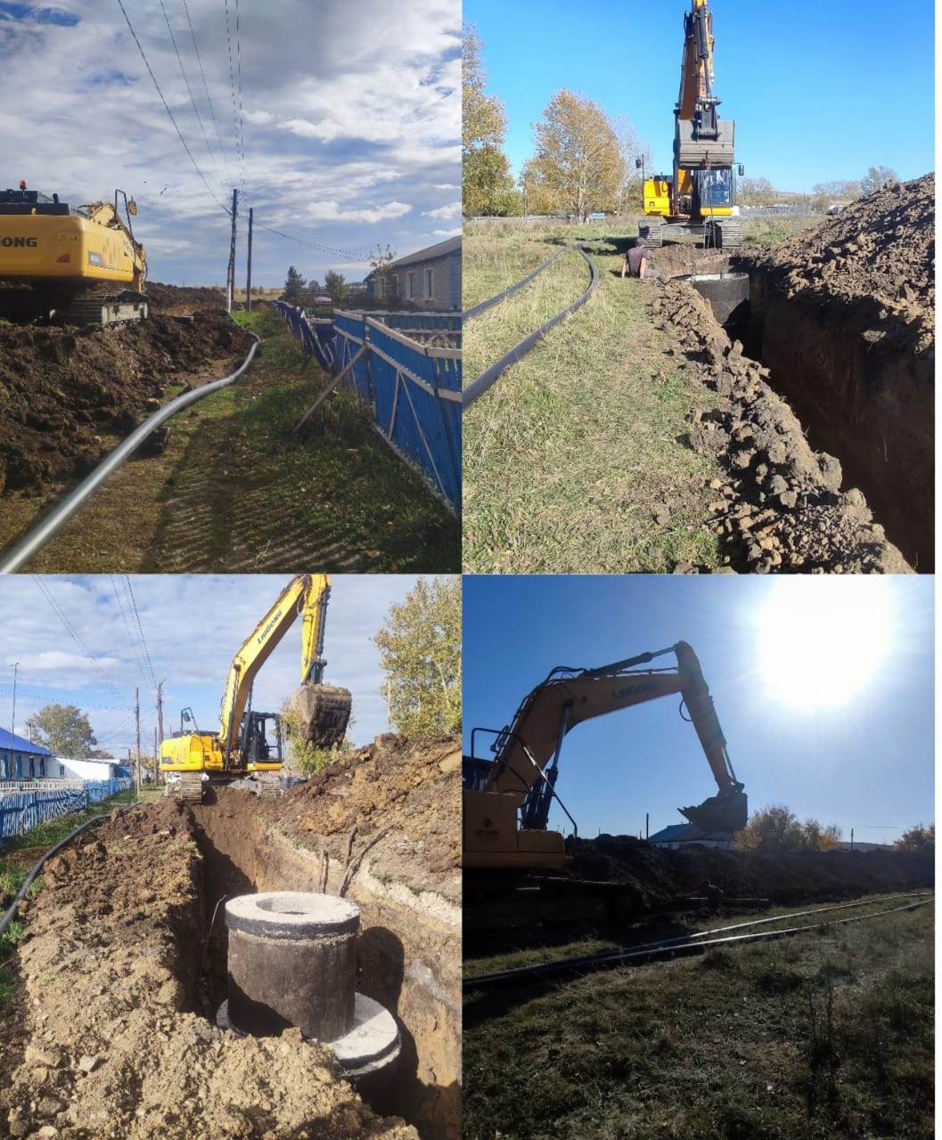 Ведутся работы по прокладке водопровода в селе Канай би сельского округа им.Канай би