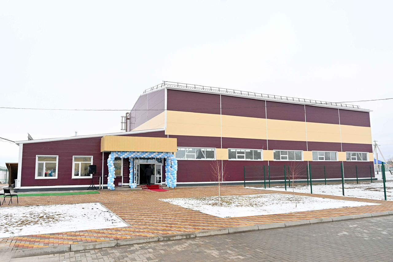 Алғабас ауылында спорт кешені ашылды