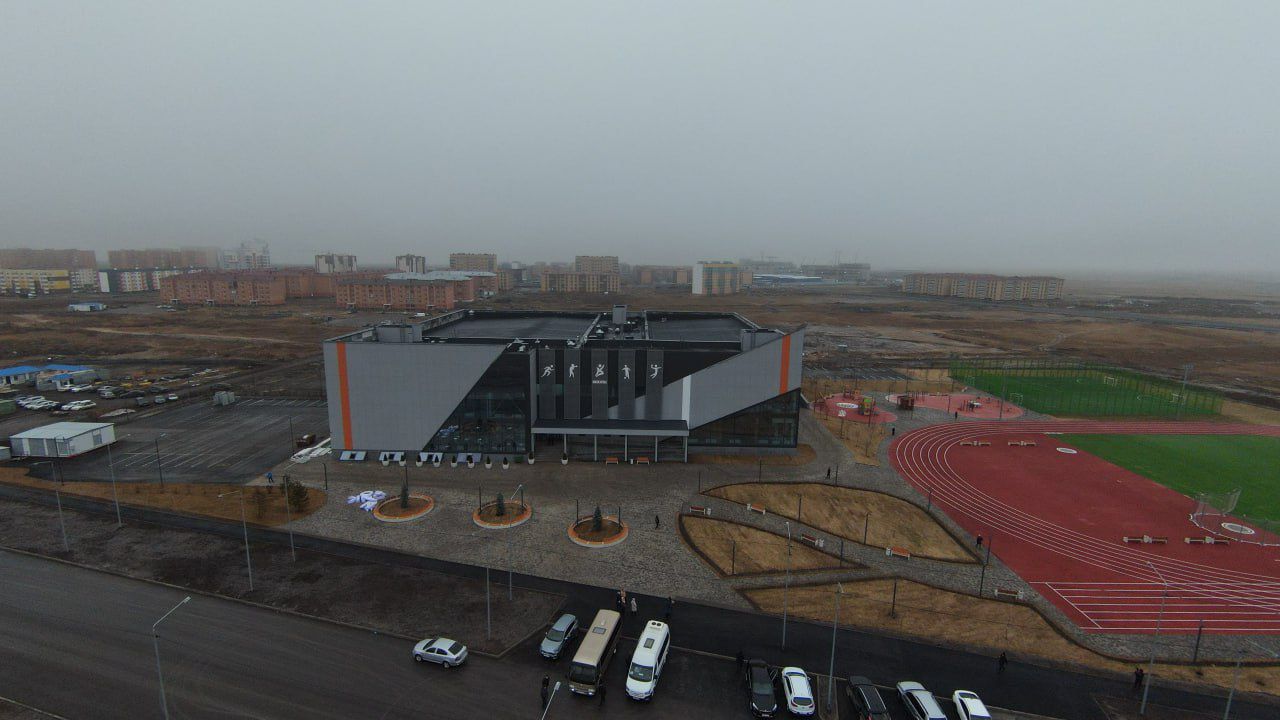 В городе Кокшетау завершается строительство спортивного комплекса «Кокше Арена»
