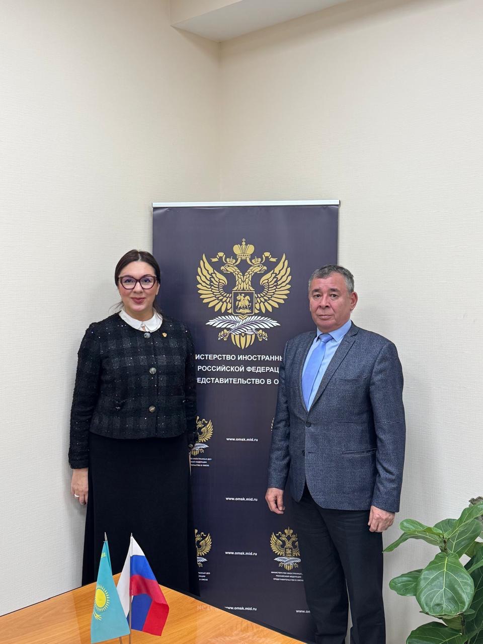 Генеральный консул Республики Казахстан в Омске провёл встречу с Представителем МИД России в Омске