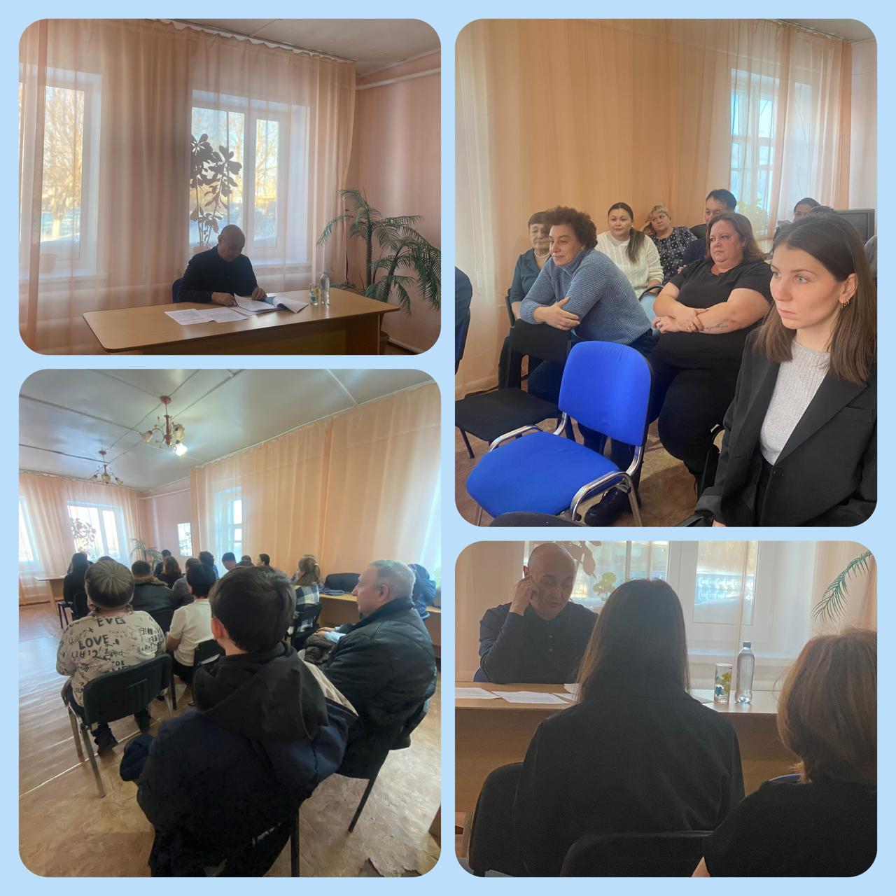 Отчетная встреча акима Денисовского района