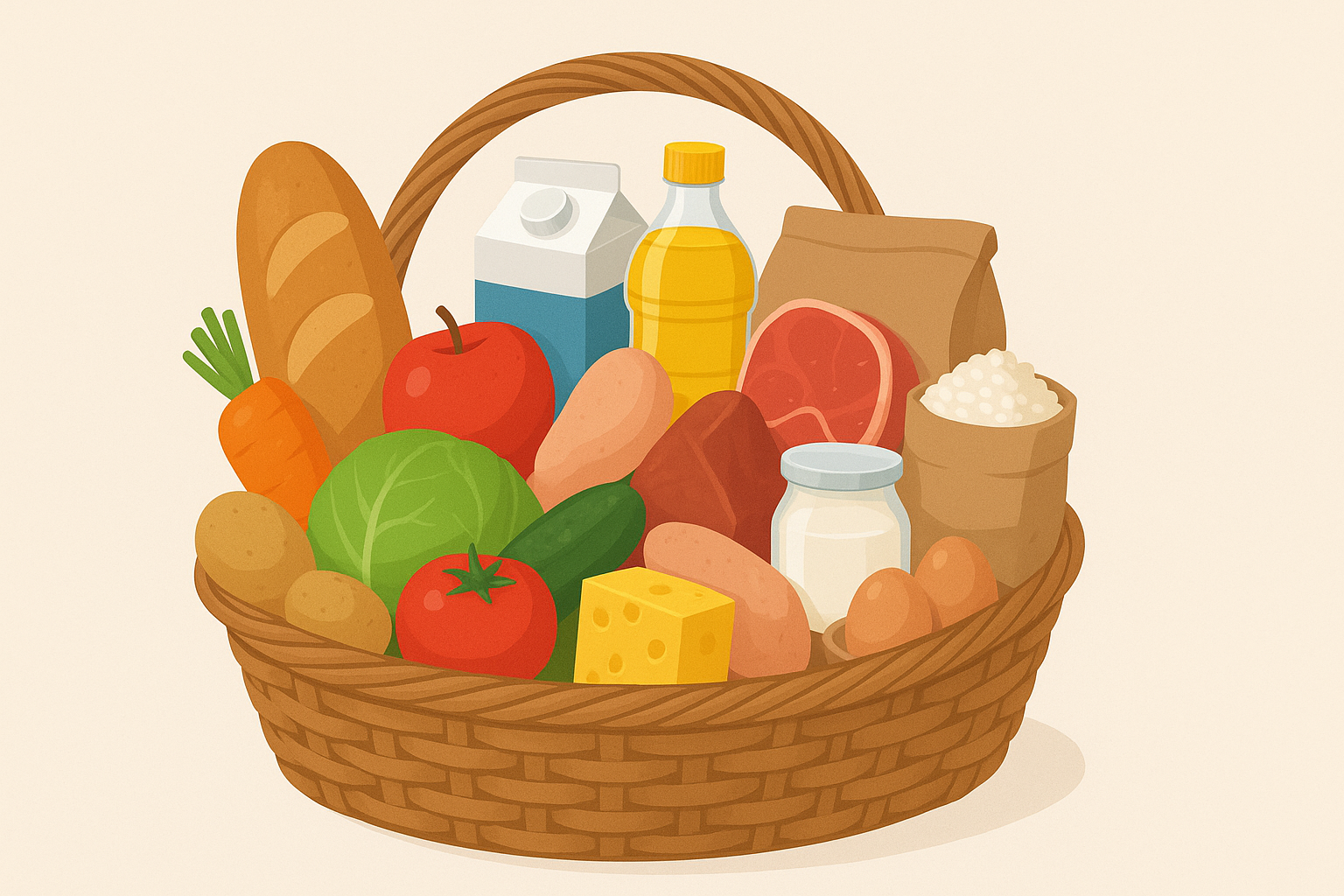 Сауда министрлігі әлеуметтік маңызы бар азық-түлік тауарлары тізбесін кеңейту туралы бұйрық жобасын қоғамдық талқылауға шығарды