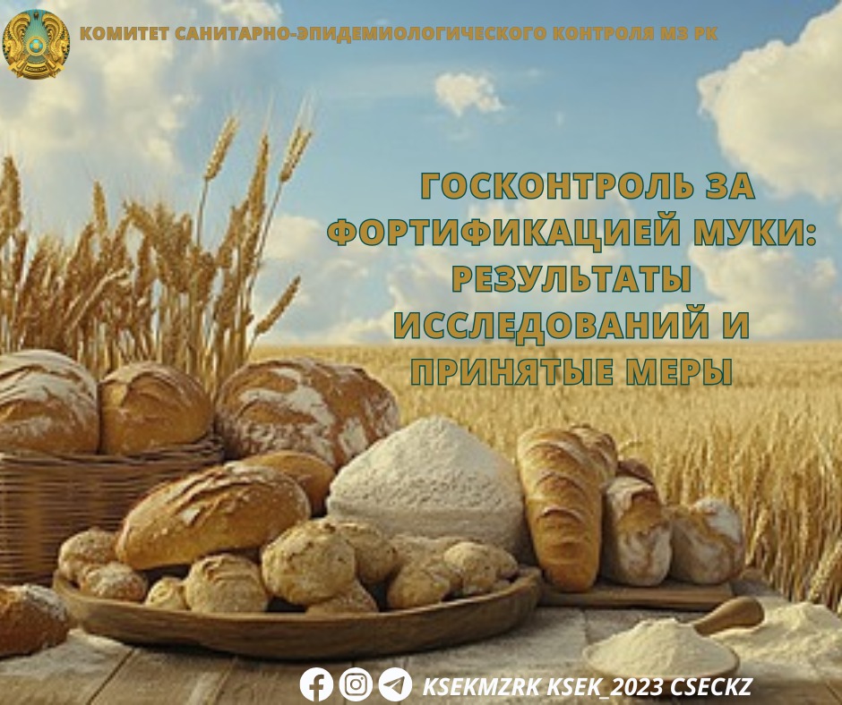 Госконтроль за фортификацией муки: результаты исследований и принятые меры