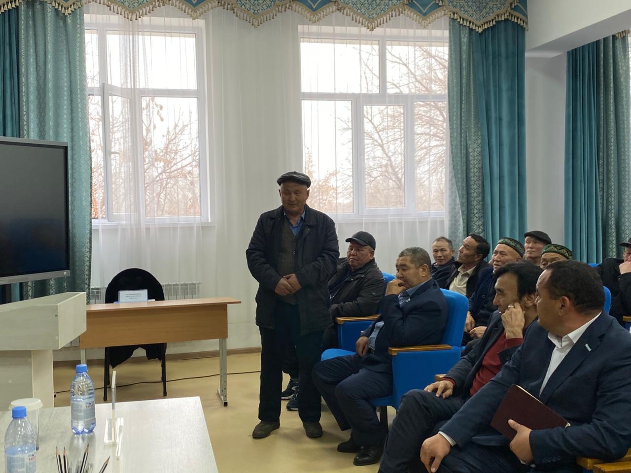 5 декабря 2025 года аким района Елдос Ахметов провёл отчётную встречу с жителями села М. Байысов