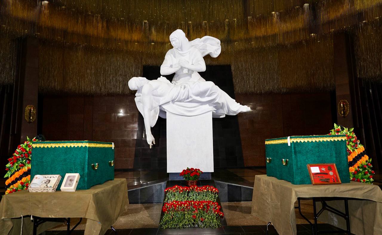 В Музее Победы состоялась передача останков казахстанских воинов