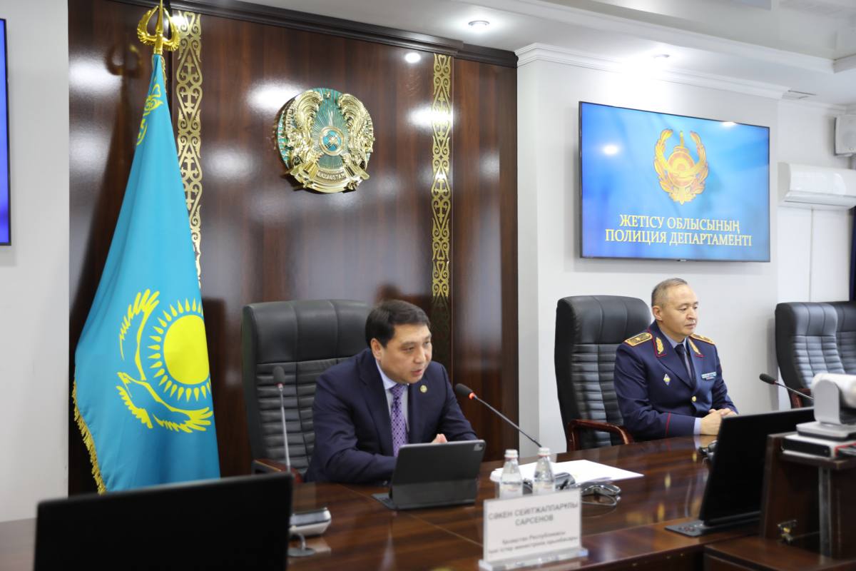 ҚР ішкі істер министрінің орынбасары Жетісу облысына іссапармен барды