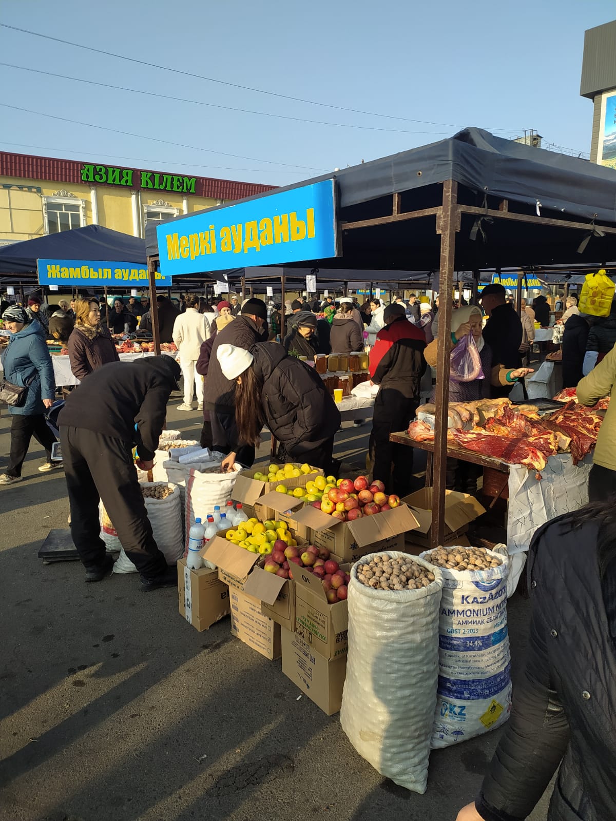 В Таразе прошла ярмарка сельскохозяйственной продукции