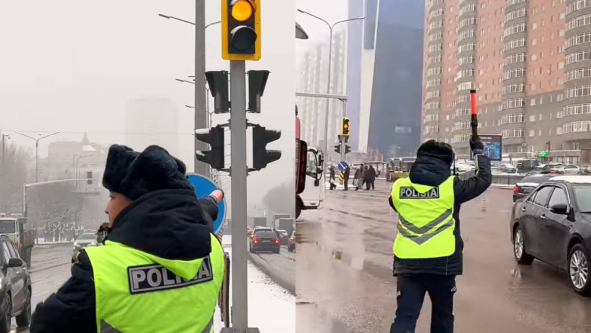 Қолайсыз ауа райы: елордада полиция күшейтілген қызмет тәртібіне көшті