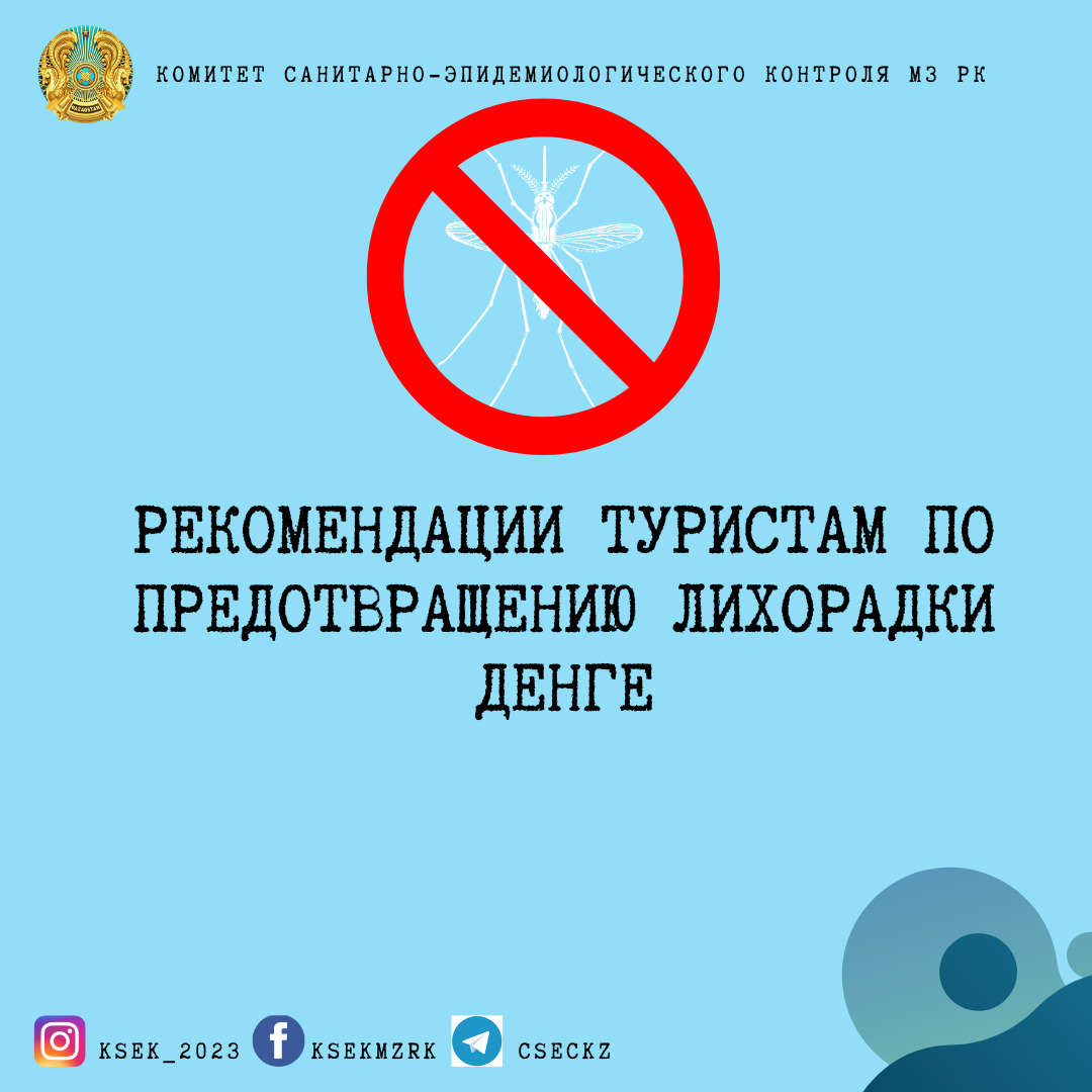 Рекомендации туристам для предотвращения лихорадки Денге