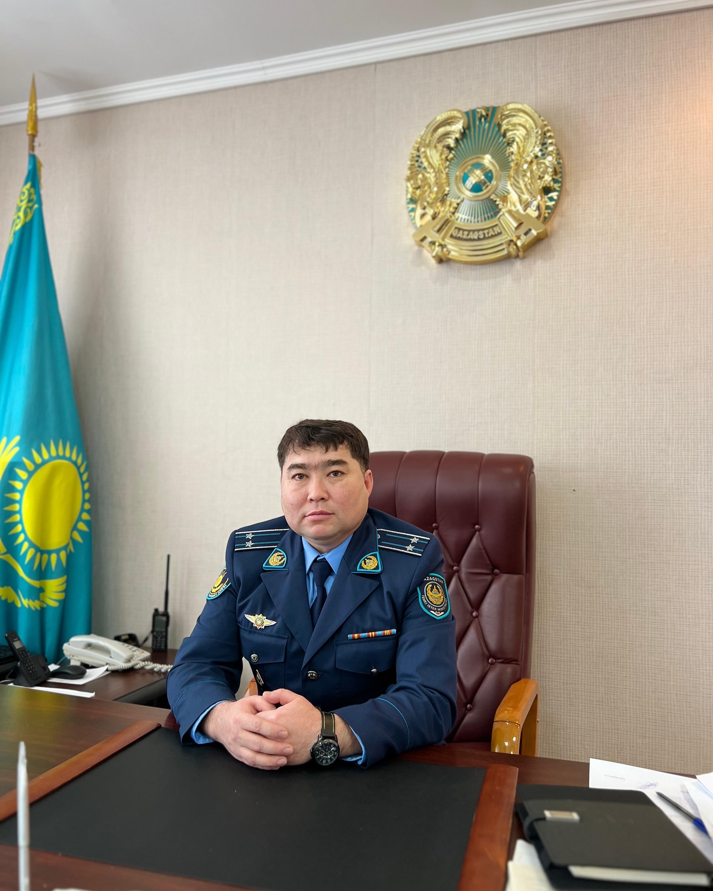 На должность заместителя начальника по режиму и оперативной работе РГУ «Учреждение №39» Департамента УИС по Костанайской области КУИС МВД Республики Казахстан назначен подполковник юстиции Молдабеков Олжас Хамзиевич