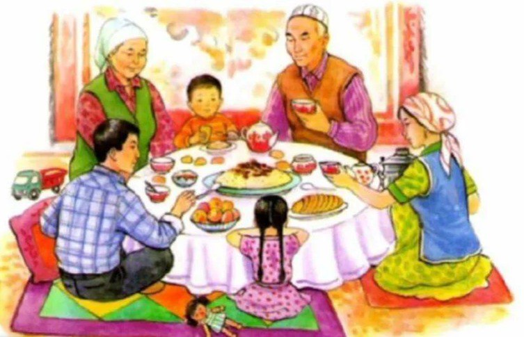 ✔Ұмытылмас дәстүрлер: аға ұрпаққа сый және құрмет көрсету