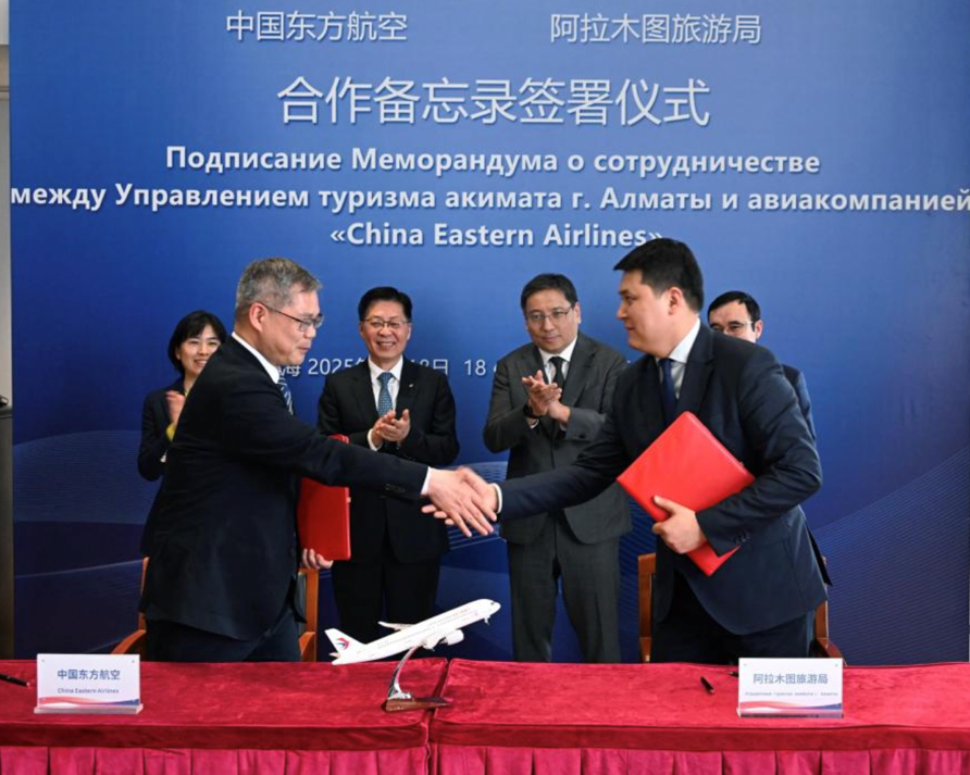 Аким Алматы Ерболат Досаев и Председатель China Eastern Airlines Ван Чжицин обсудили возможность открытия прямого рейса Алматы - Шанхай