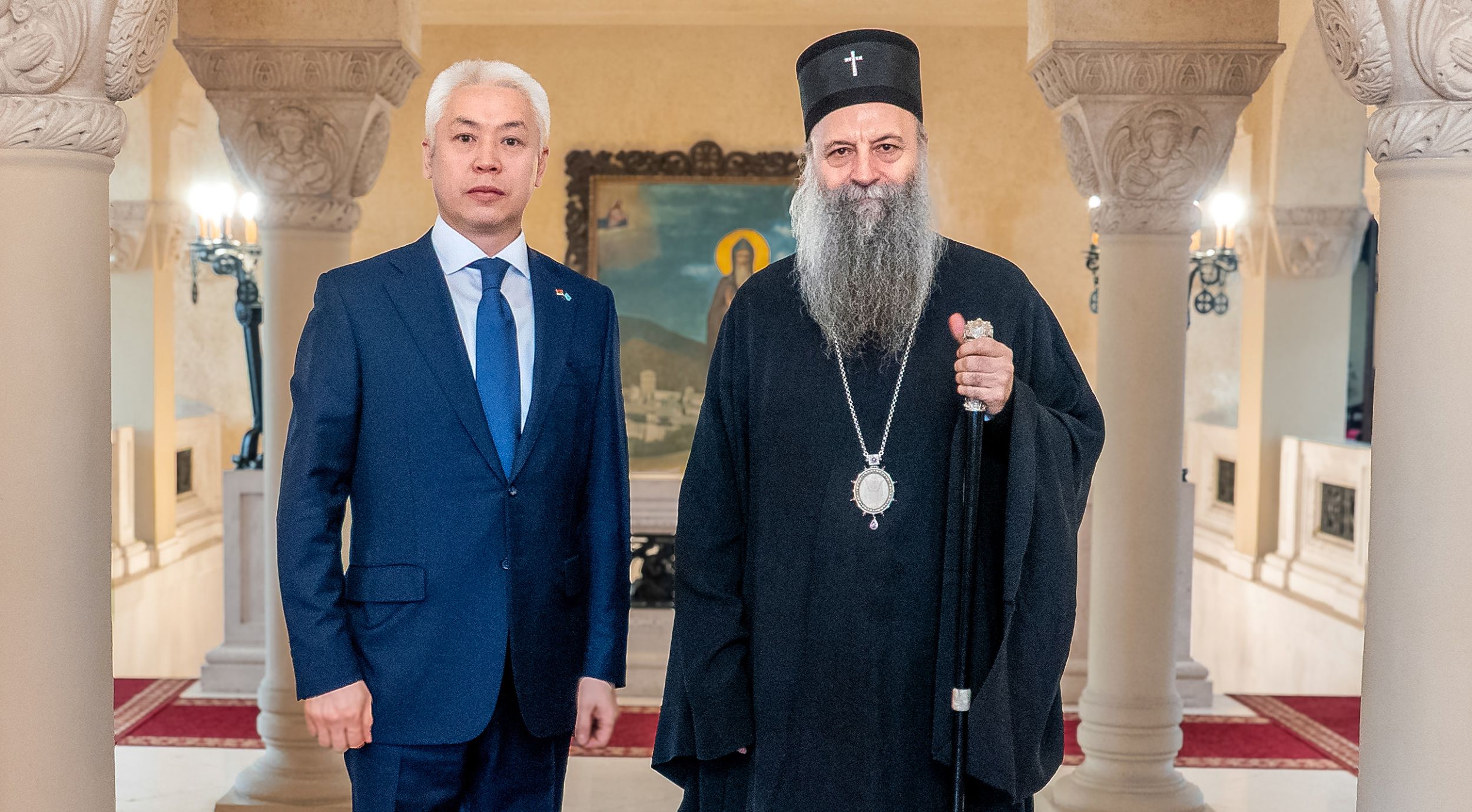 Његовој Светости Патријарху српском Порфирију уручен је позив за учешће на VIII Конгресу у Астани
