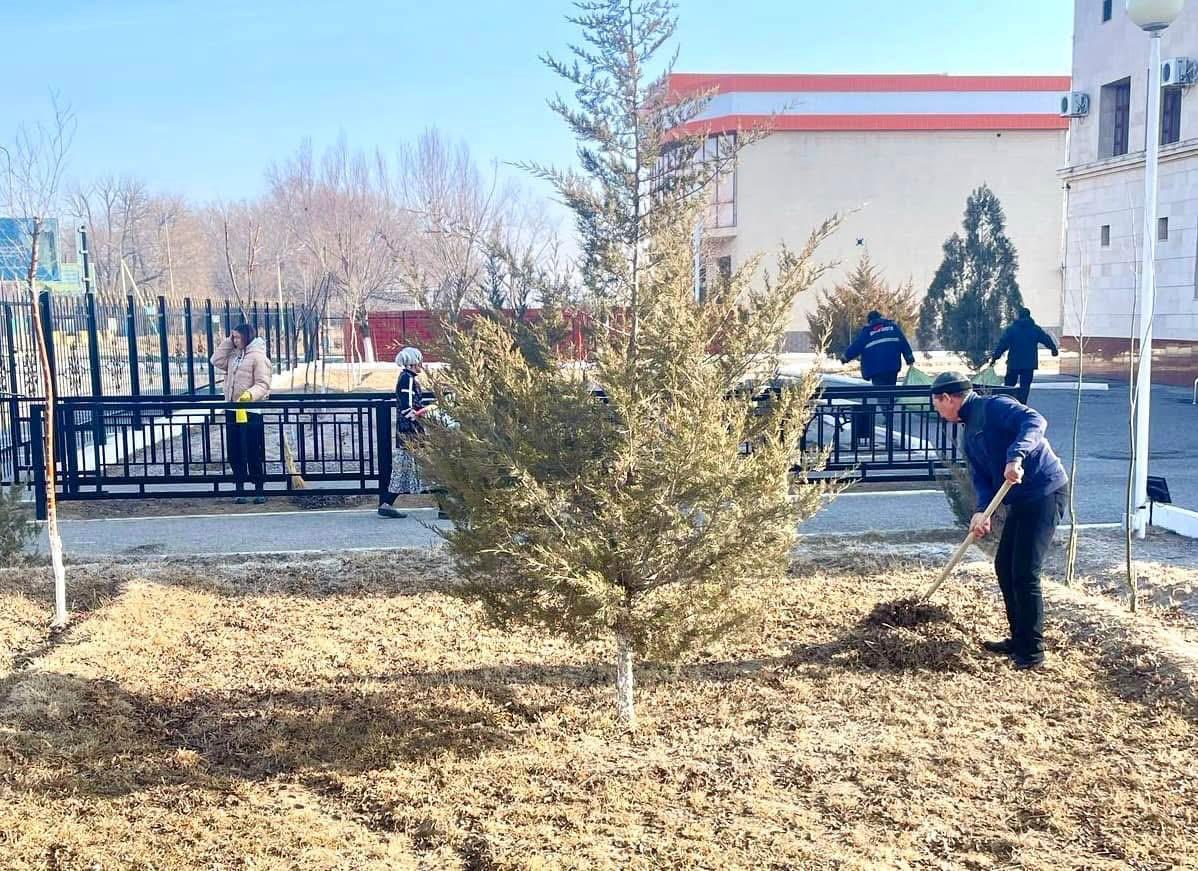 СОЗАҚ АУДАНЫНДА 5 МЫҢ АСТАМ АЗАМАТ ТАЗАЛЫҚ ШАРАСЫНА АТСАЛЫСТЫ