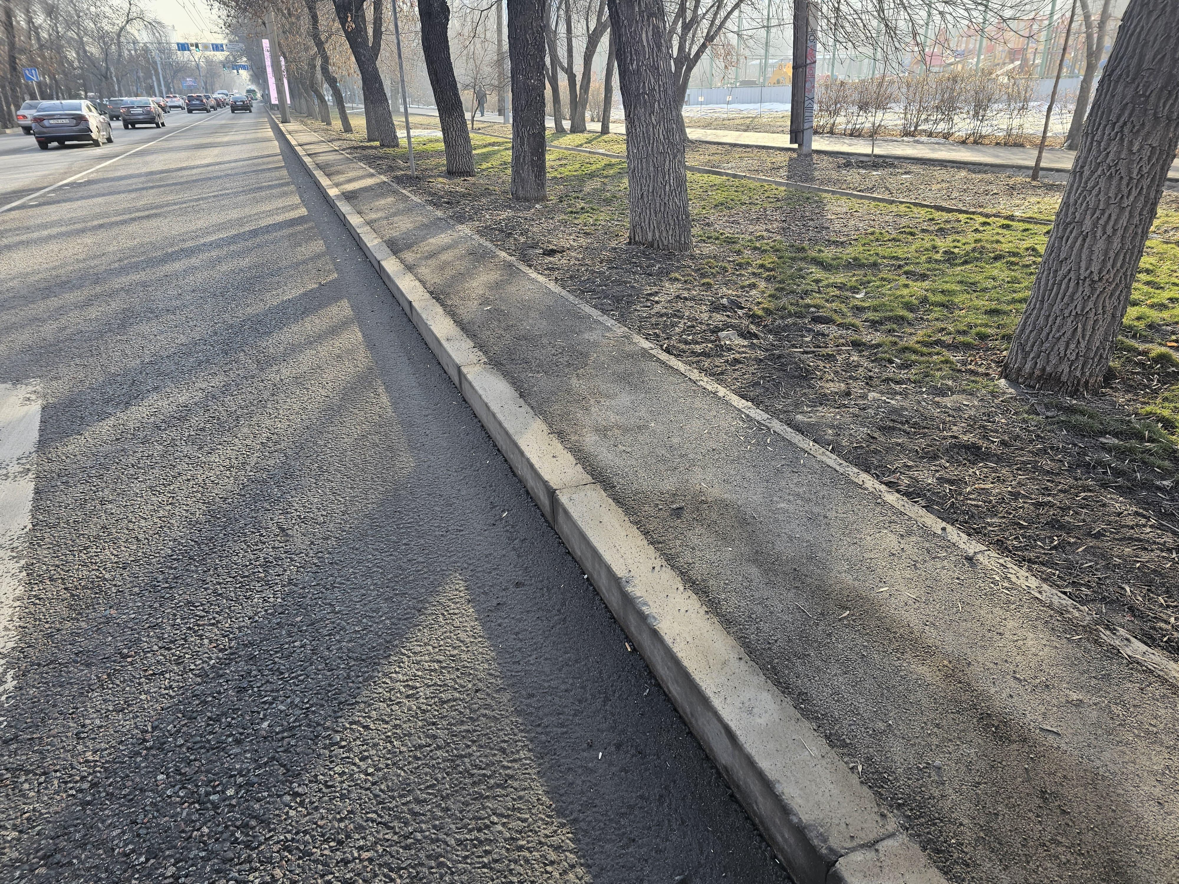 2025 жылы Алматының Бостандық ауданында 11 магистральді көшеде техникалық тротуарлар салынады