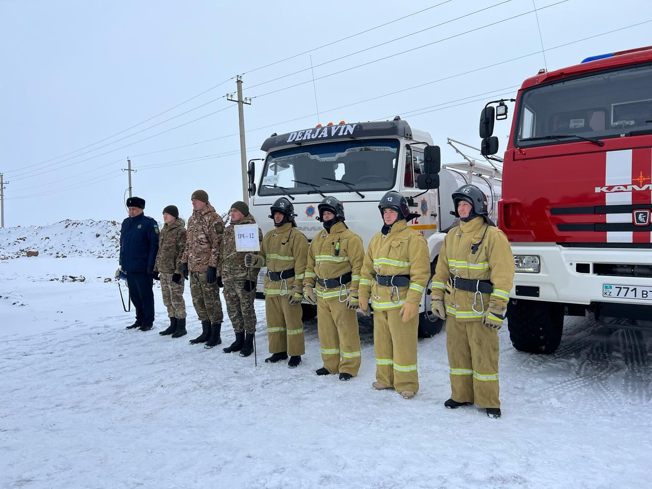 Жарқайың ауданында су тасқыны кезеңіне дайындық бойынша оқу-жаттығулар өткізілді