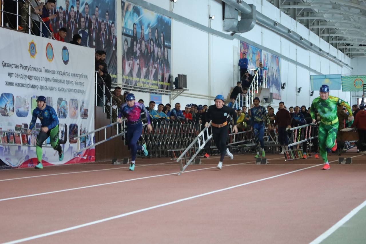 Өрт сөндіру-құтқару спорты бойынша қысқы Чемпионаттардың бірінші күнінің қорытындысы