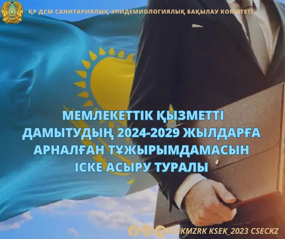 Мемлекеттік қызметті дамытудың 2024-2029 жылдарға арналған тұжырымдамасын іске асыру туралы