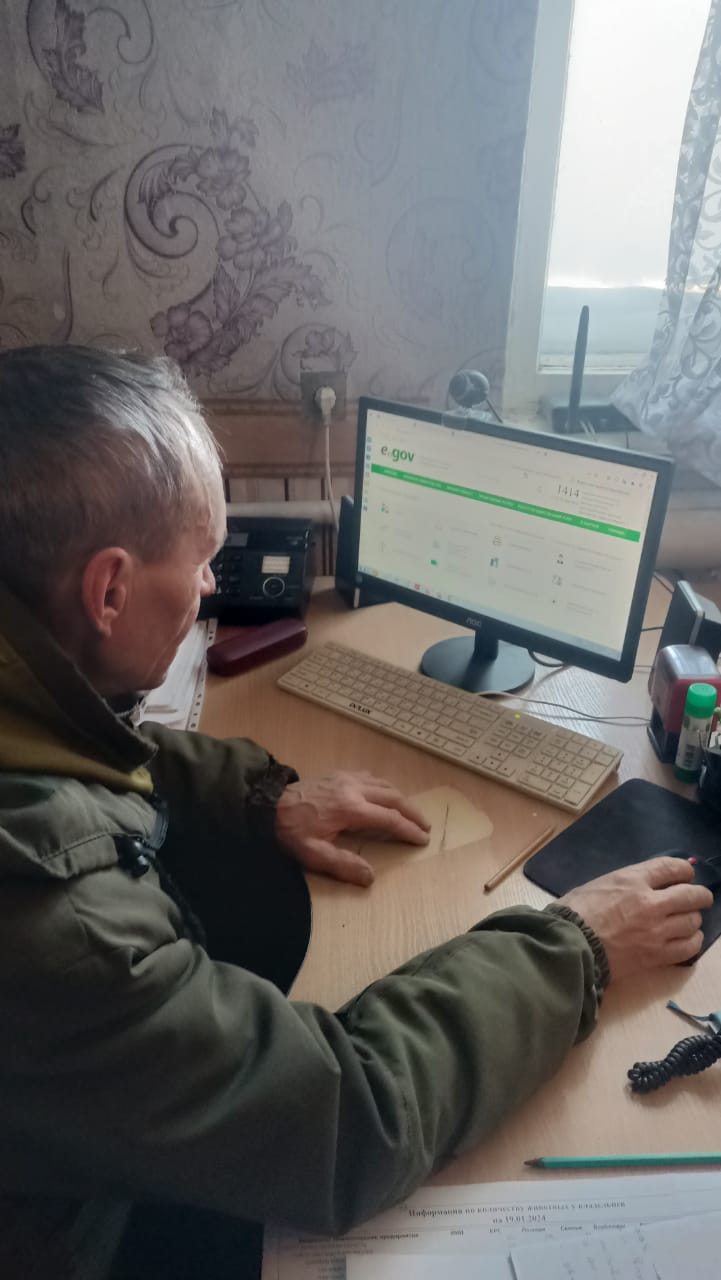 Сокологоровка ауылында интернет-алаяқтықтың алдын алу бойынша ақпараттық-түсіндіру жұмыстары.