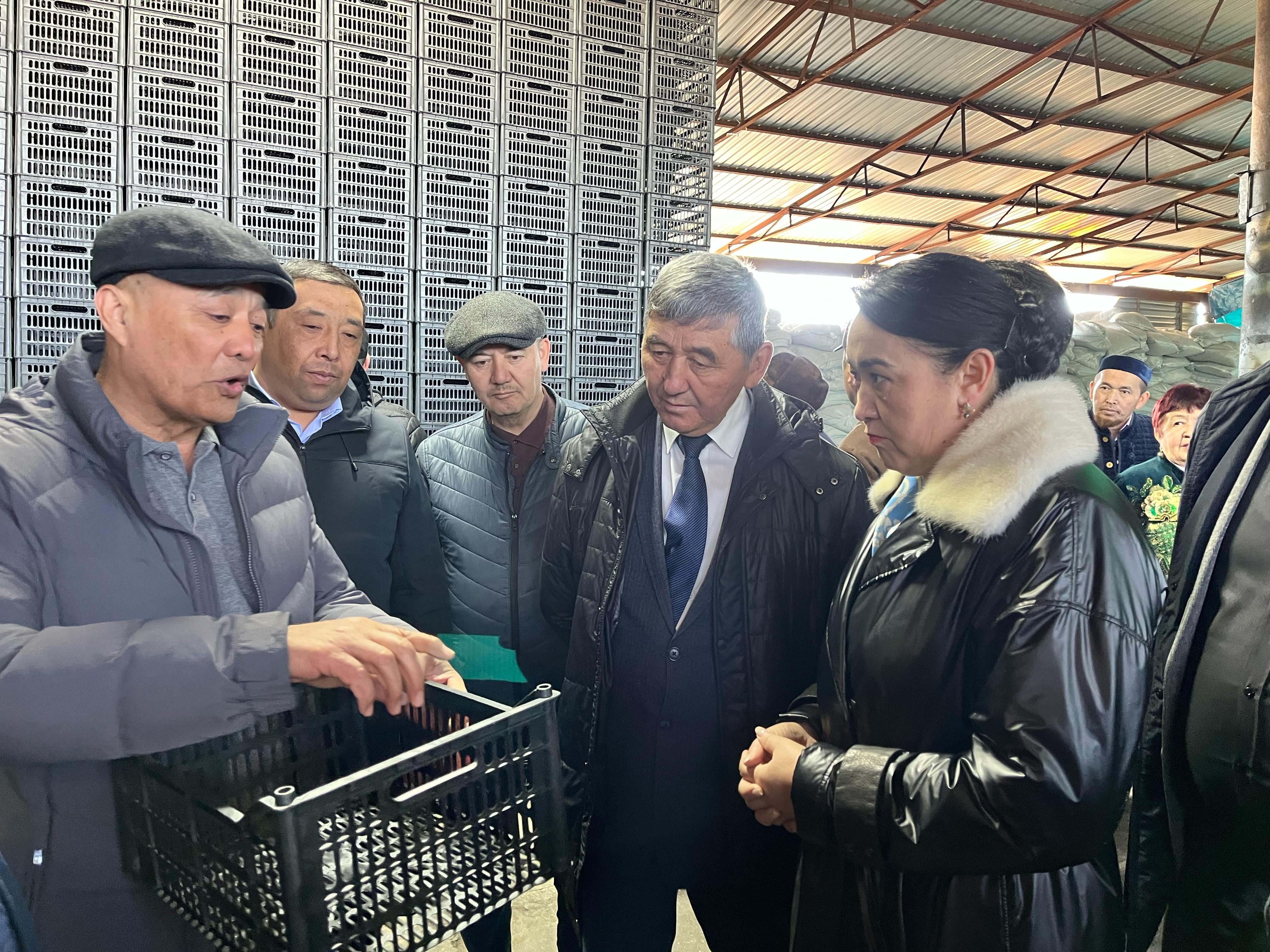 В Алматинской области открыт цех по производству пластиковых ящиков